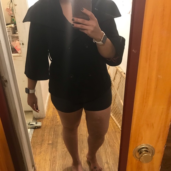 Old Navy black Pea Coat - Picture 6 of 8